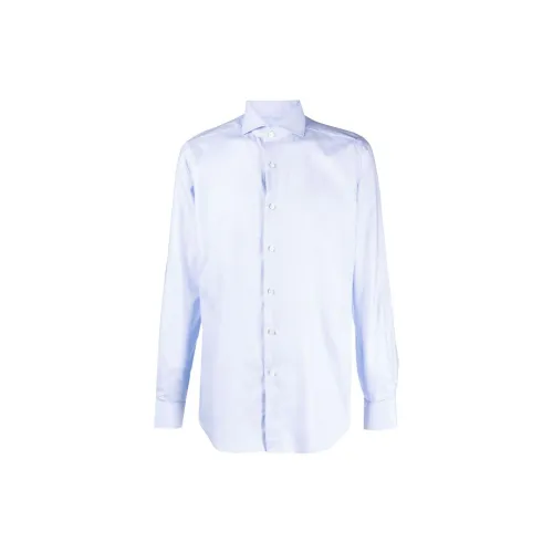 XACUS Cutaway-collar Organic Cotton Shirt