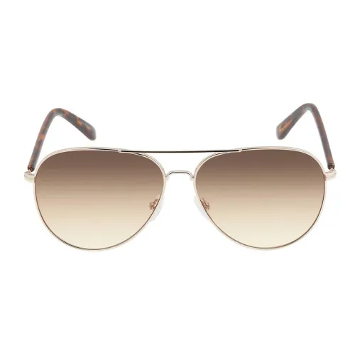 CK/Calvin Klein Metal Aviator Sunglasses Unisex Gold