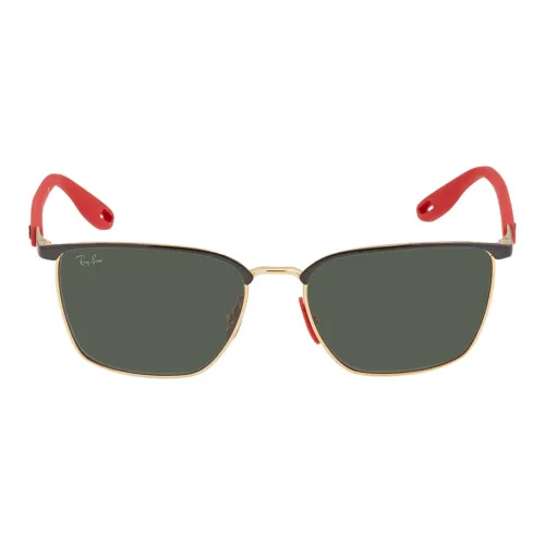 RayBan Metal Square Sunglasses Unisex Gold