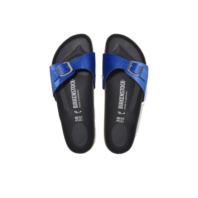 Birkenstock Slide Slippers Women's Bright Blue Narrow Fit-3
