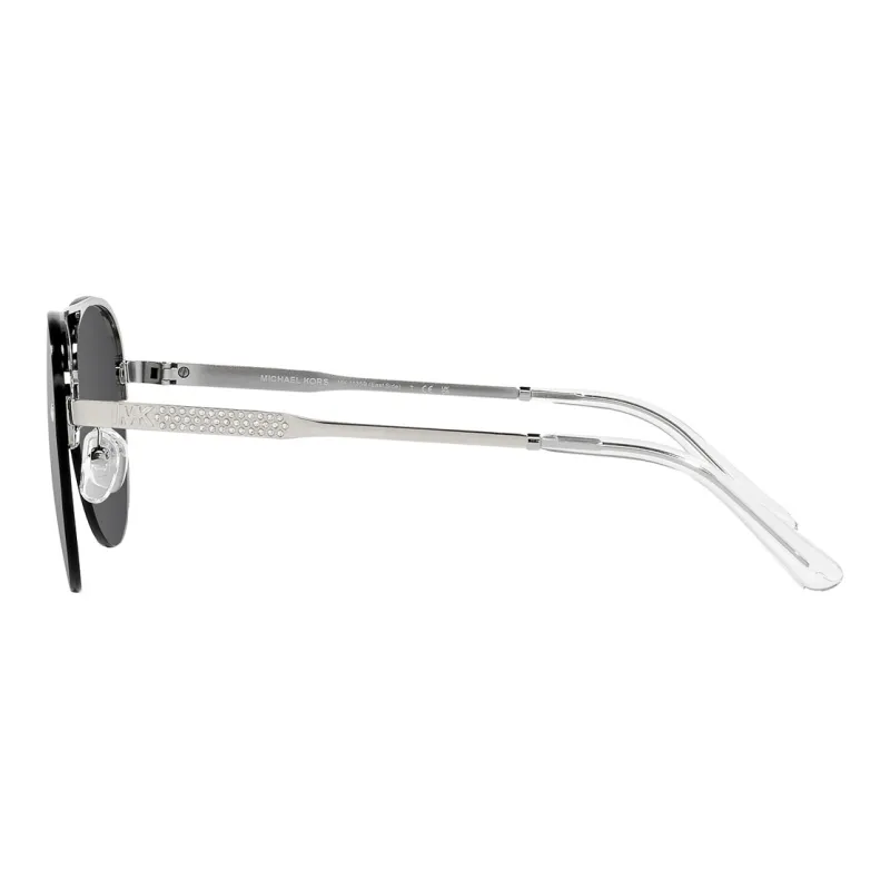 MICHAEL KORS Metal Aviator Sunglasses Women's Silver-2