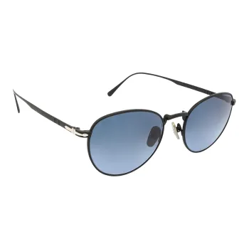PERSOL Round Sunglasses Unisex Black