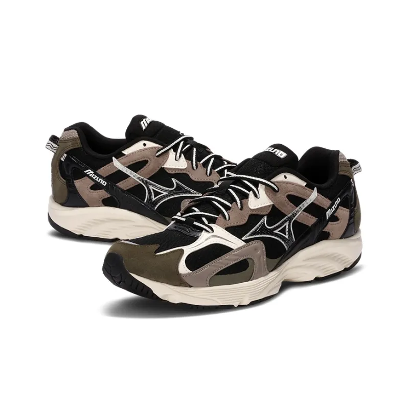 Mizuno Cushioning Wear Resistant Support Rebound Low Top Casual Running Shoes Unisex Dark Brown-3