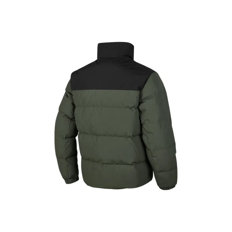 Skechers Down Jacket Men's Green Black With White Accents-1