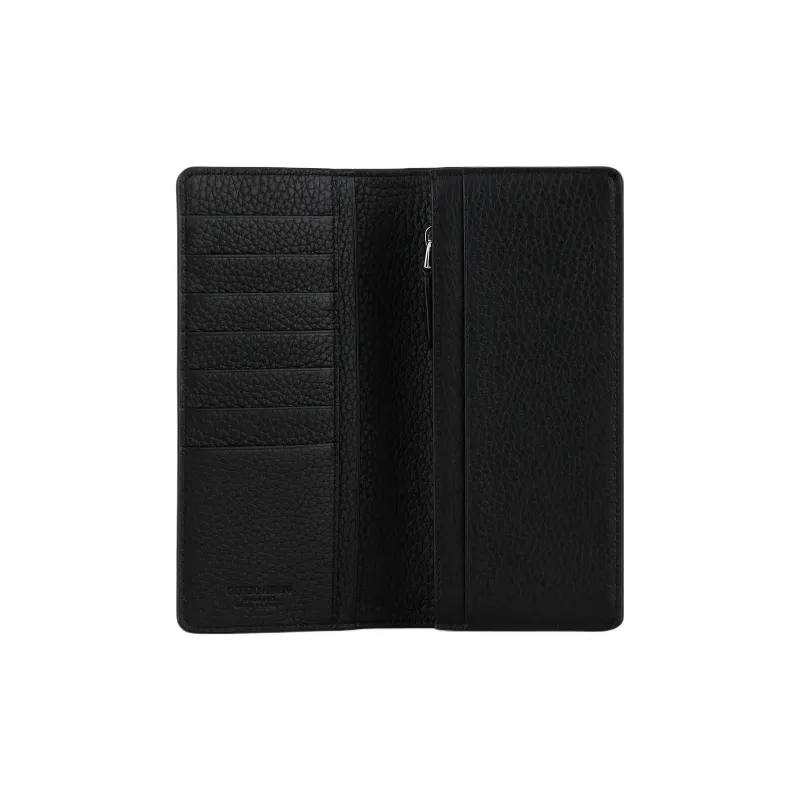 GIORGIO ARMANI Embossed Leather Wallet Men's Black-2