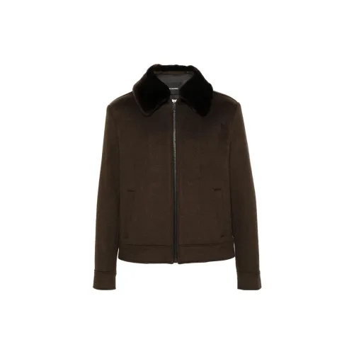 Yves Salomon Jacket Men Brown