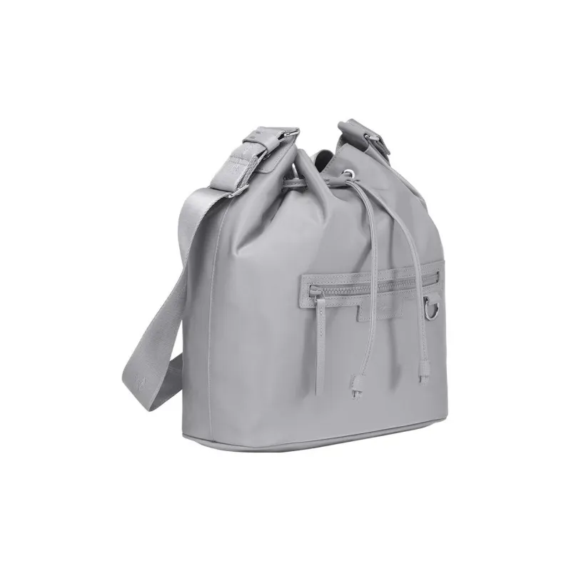 LONGCHAMP Le Pliage Néo Polyamide Canvas Bucket Bags Crossbody Bag Shoulder Bag Women's Cement Gray-1