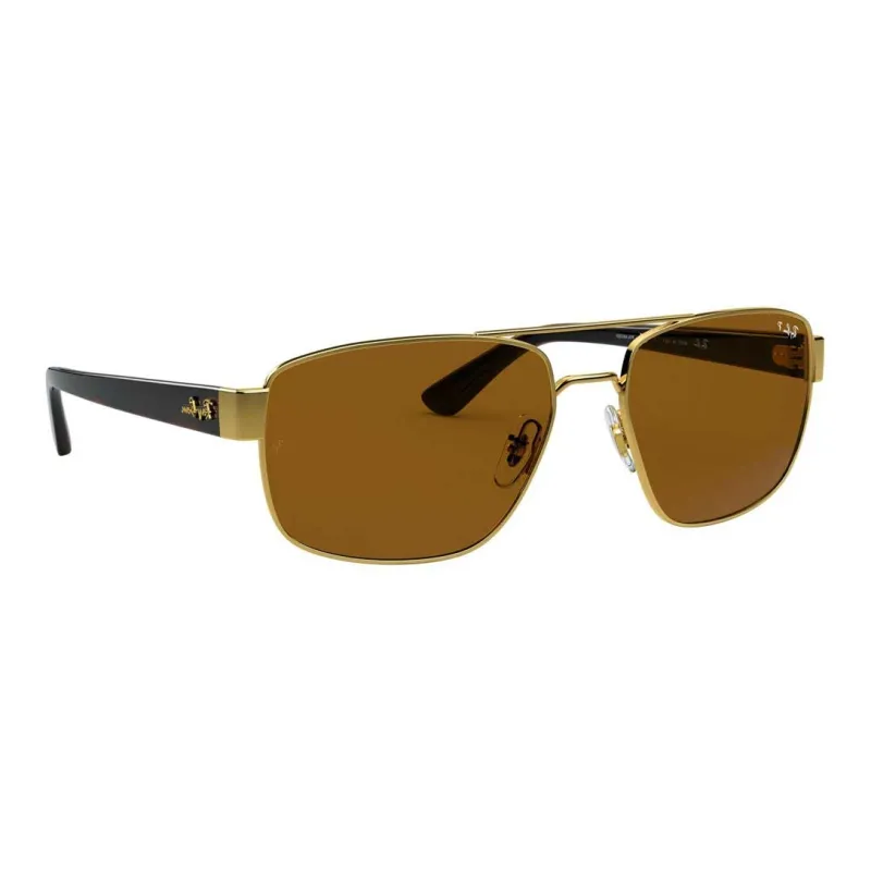 RayBan Metal Aviator Sunglasses Unisex Gold-3
