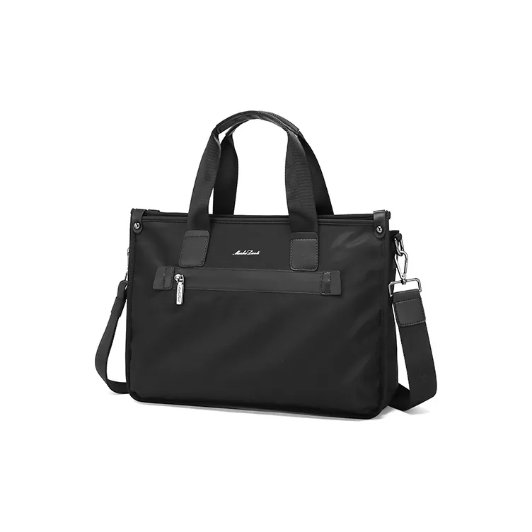 MashaLanti Nylon Fabric Briefcases Large Size Men's Black-1