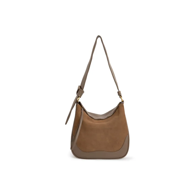 VENOF Matte Genuine Cow Leather Women's Commute Shoulder Bag Women's Multicolor-0
