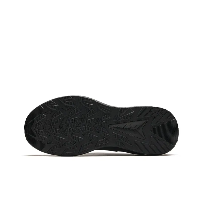 Anta Exploring The Forest Cushioned Wear Resistant Slip Resistant Low Top Running Shoes Women's Black White-4