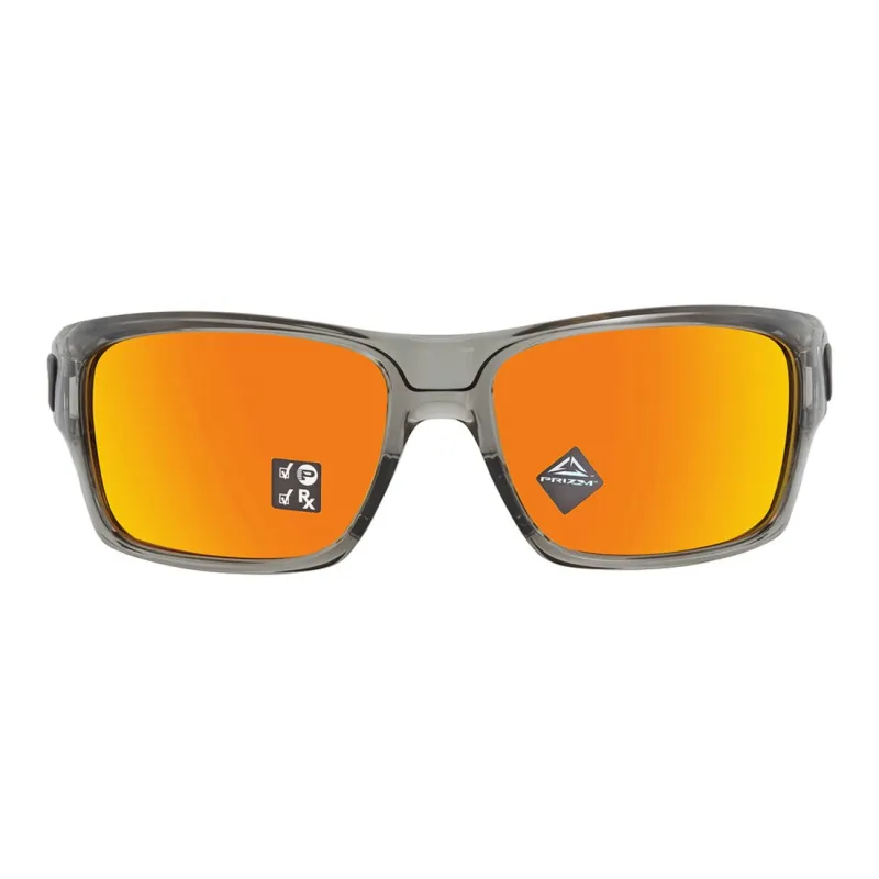 Oakley Plastic Rectangular Sunglasses Men's Gray-1