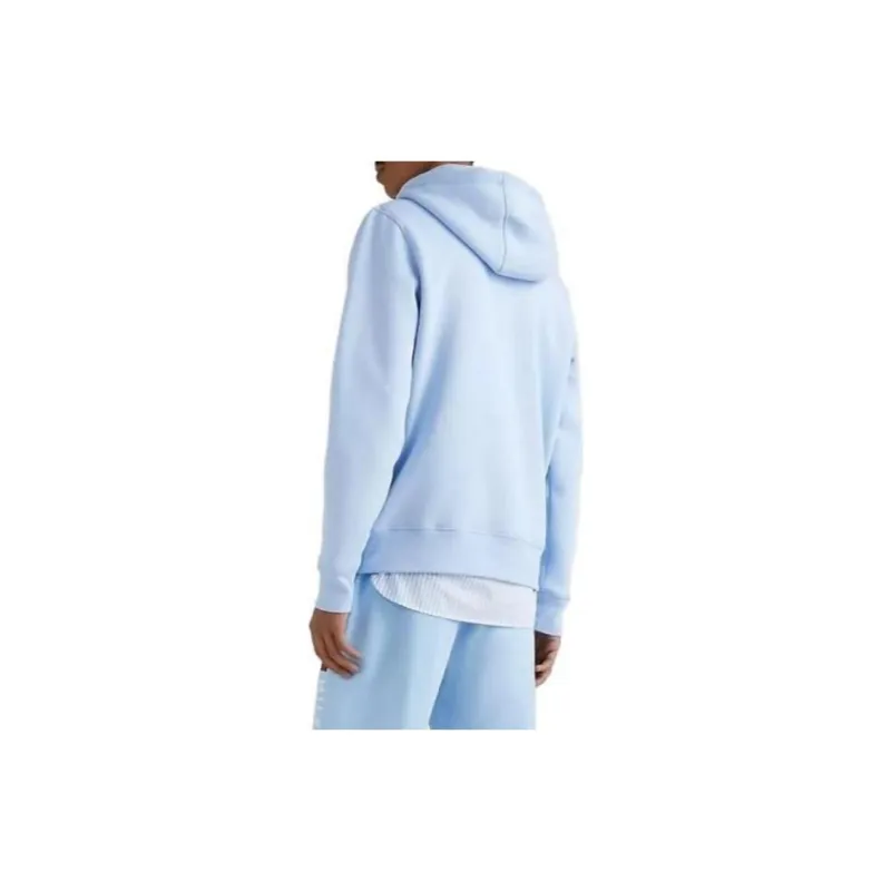 Tommy Hilfiger Embroidered Tommy Logo Hoodie Hoodies Sweatshirt Men's Light Blue-1