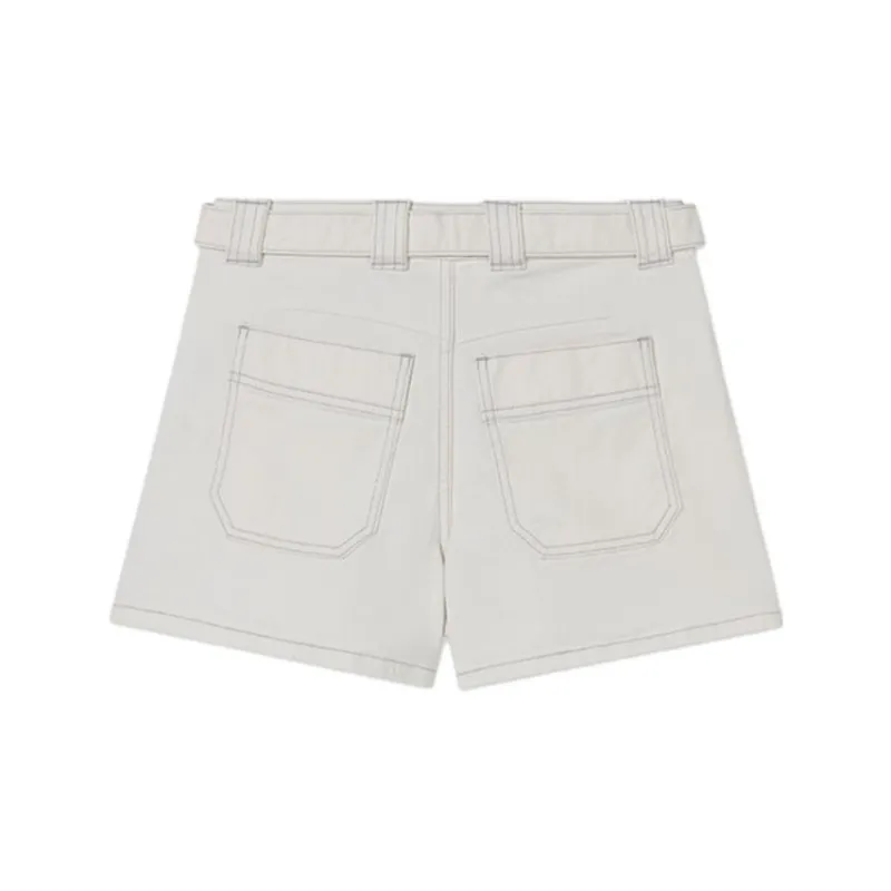 CLUB MONACO FW23 Denim Shorts Women's White-1