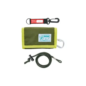 Rough Enough Canvas Wallet Medium Size Unisex Avocado Green