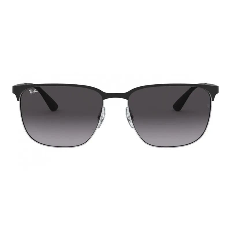 RayBan Metal Plastic Rectangular Sunglasses Unisex Black-1