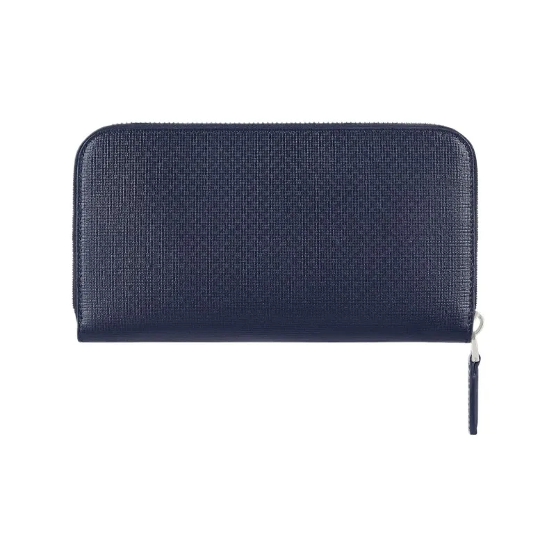 GIVENCHY Calfskin Wallet Men's Marine Blue & Black-2
