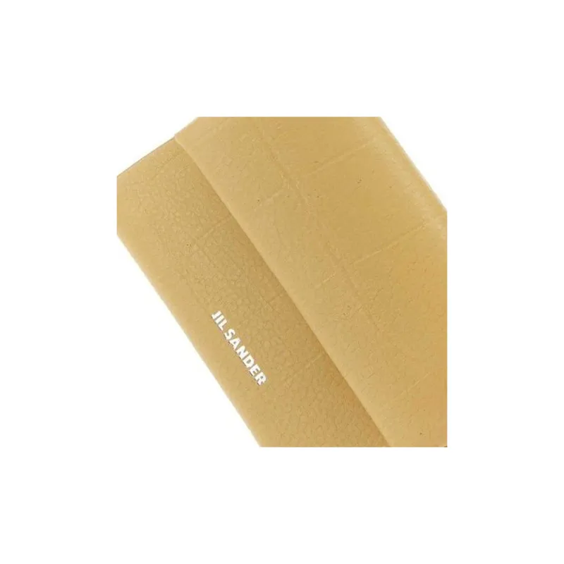 JIL SANDER Leather Wallet Women's Yellow-3