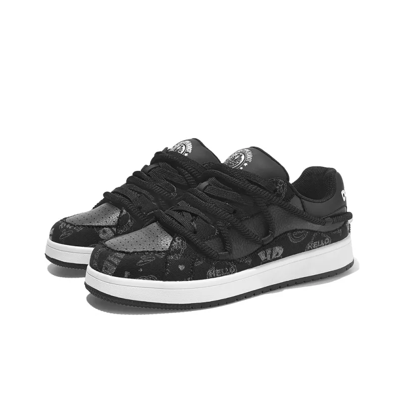 DoraemonA Box Limited Edition Puffy Shoes Low-Top Skateboard Shoes Unisex-3
