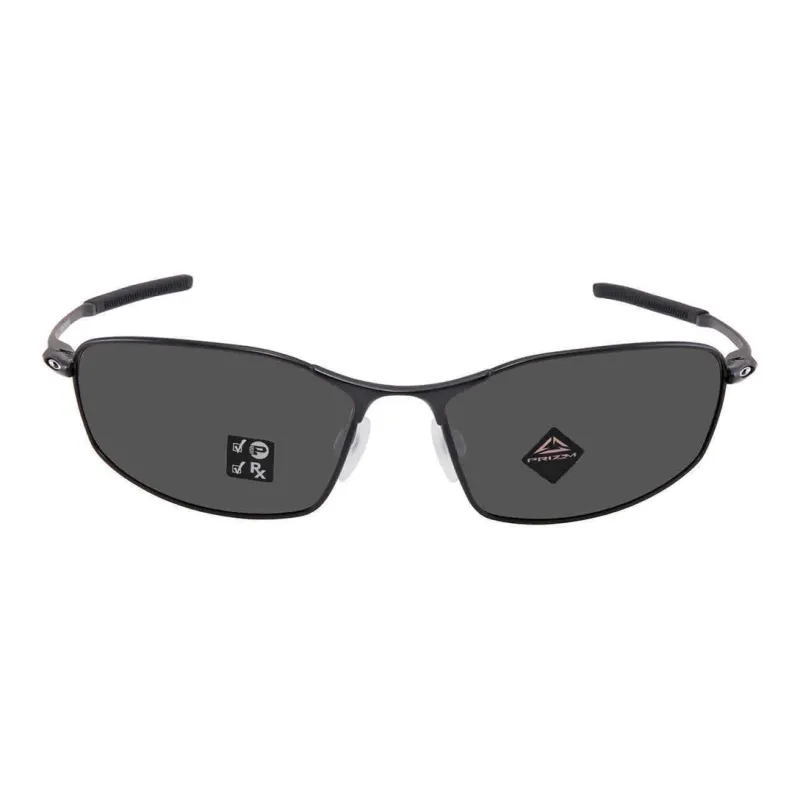 Oakley Stainless Steel Metal Rectangular Sunglasses Men's Black-1
