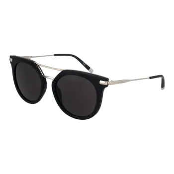 CK/Calvin Klein Metal Acetate Plastic Aviator Sunglasses Women's Black