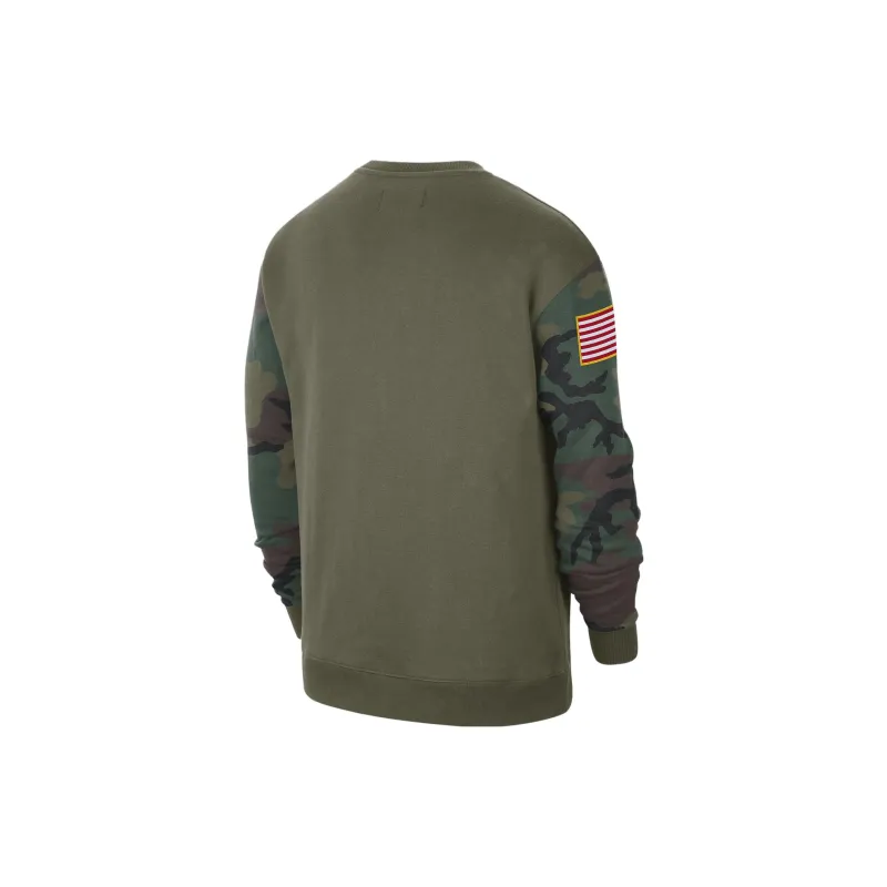 Jordan UNC Club Fleece Sweatshirt Men's Medium Olive-1