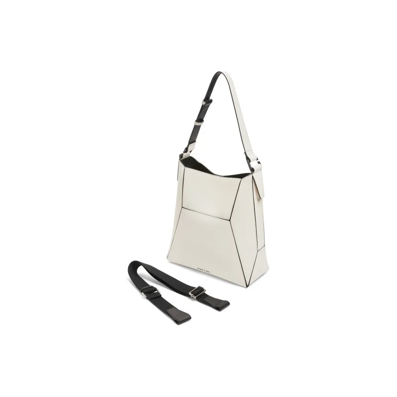 CHARLES&KEITH PU Tote Shoulder Bag Large Size Women's Noir Black/Dark Brown/Multi Composite Color-10