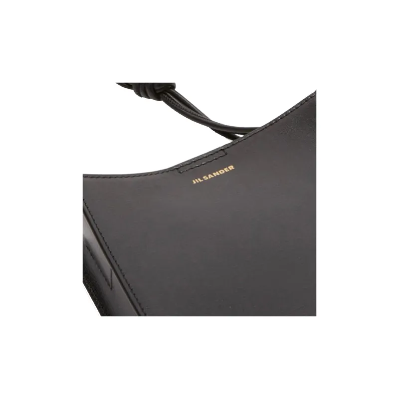 JIL SANDER Leather Shoulder Bag Women's Black-2