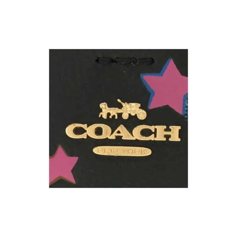 COACH Town Pebbled Leather Bucket Bag Handbag Shoulder Bag Crossbody Bag Small Size Women's Black-3