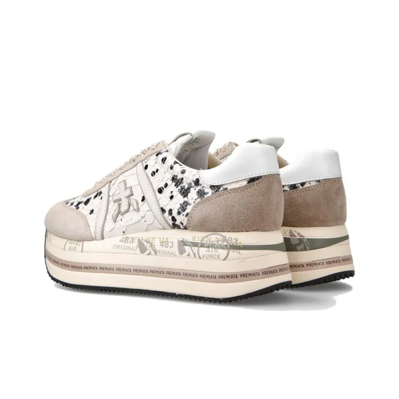 PREMIATA Low-Top Casual Shoes Women's Gray Brown-4