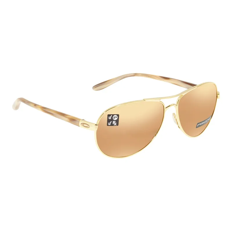 Oakley Metal Aviator Sunglasses Women's Gold-0