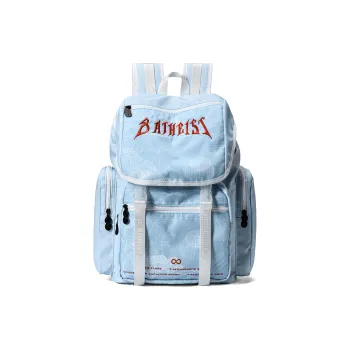 8atheist Polyester Backpack Regular Unisex Light Blue White