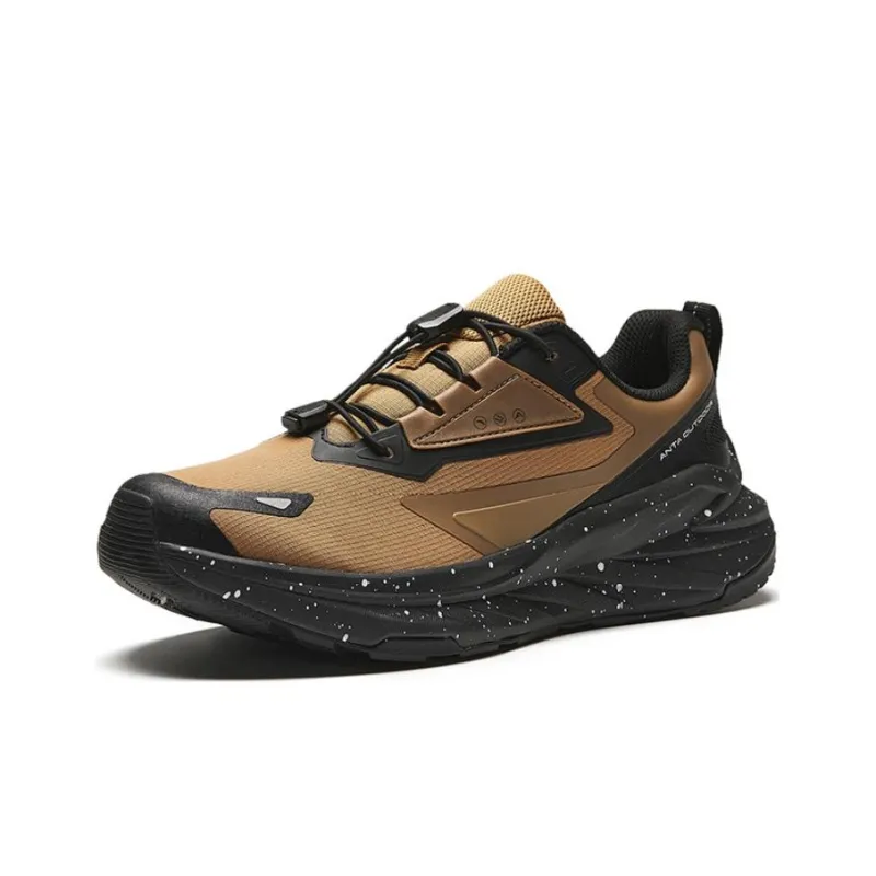 Anta Exploring The Forest Lightweight Wear Resistant And Breathable Low Top Running Shoes Men's Brown-1