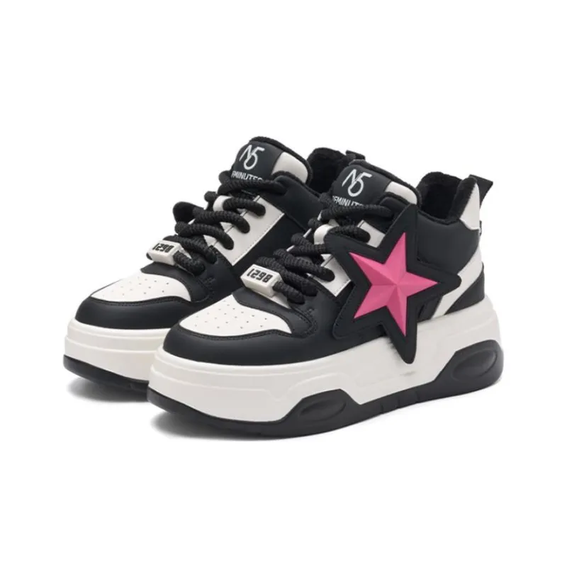 15 MINS Anti Slip Wear Resistant High Top Thermal Skateboard Shoes Women's-2