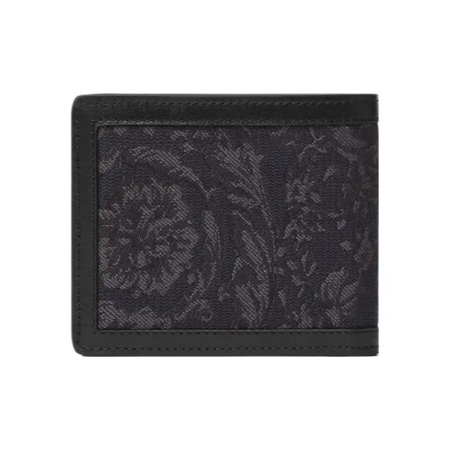 FANSIZHE Barocco Polyamide Wallet Men's Black-1