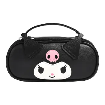 Sanrio Kulomi PU Makeup Bag Small Size Women's Black