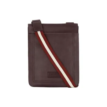 BALLY Calfskin Crossbody Bag, Shoulder Bag Men's Umber