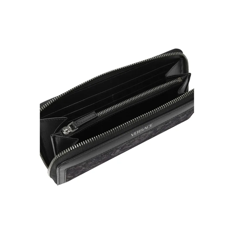 FANSIZHE Barocco Polyester Wallet Men's Black-2