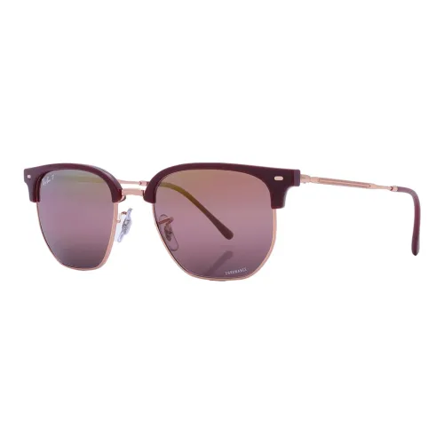 RayBan Plastic Irregular Shape Sunglasses Unisex Red