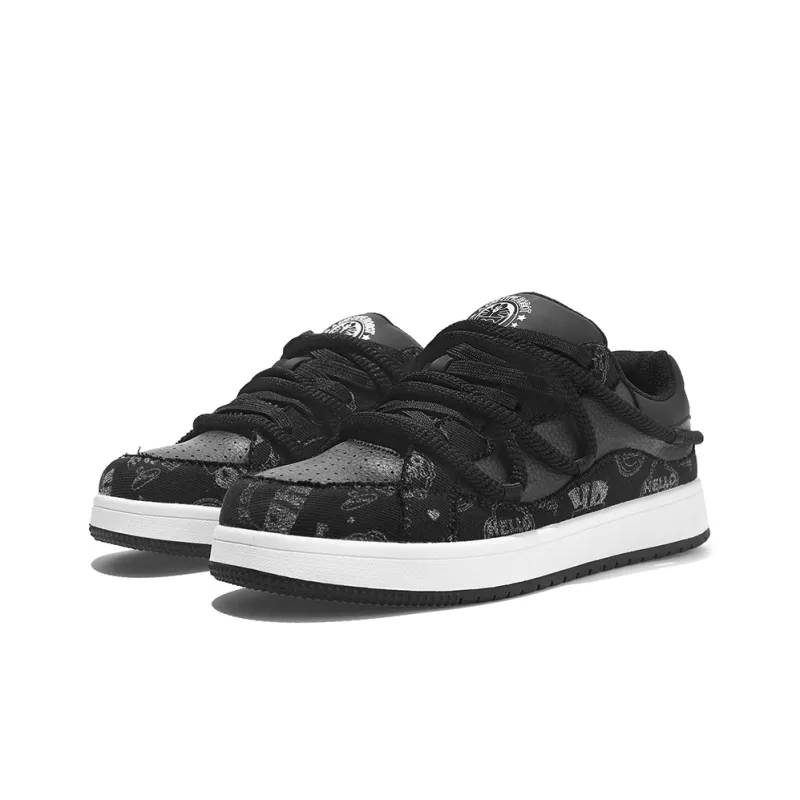 DoraemonA Box Limited Edition Puffy Shoes Low-Top Skateboard Shoes Unisex-4