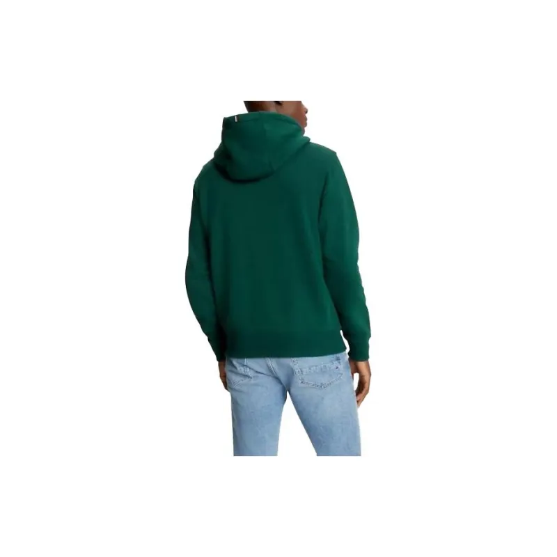 Tommy Hilfiger FW23 Flag Logo Zip Hoodie Hoodies Sweatshirt Men's Green-1