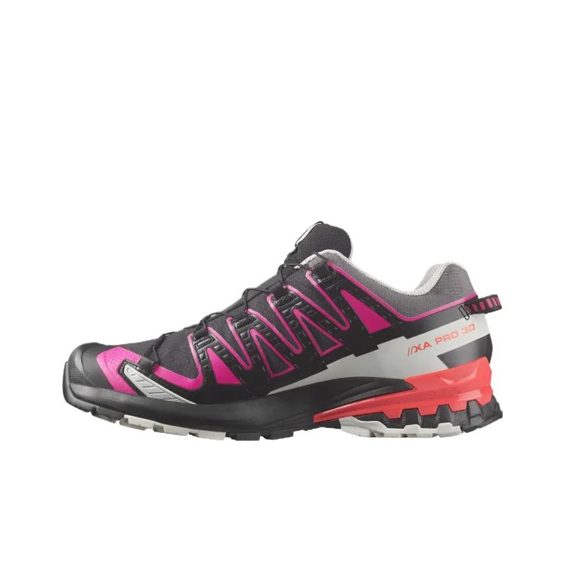 SALOMON XA Pro 3D V9 Cushioning Low-Top Outdoor Shoes Men's Black Purple-0