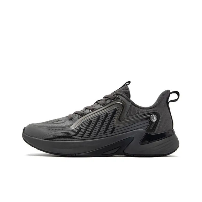 QIAODAN Slip Resistant Running Shoes Men's Black-0