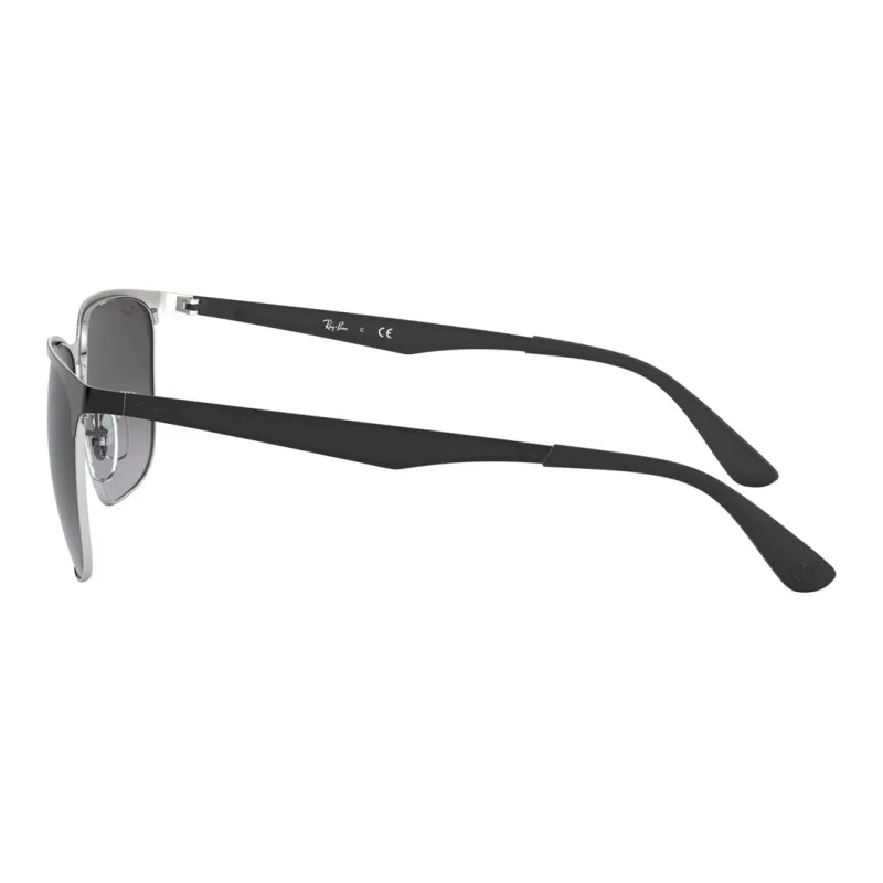 RayBan Metal Plastic Rectangular Sunglasses Unisex Black-4