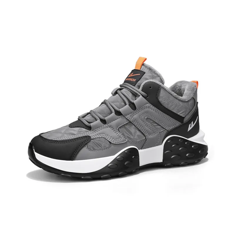 Warrior Low Top Chunky Sneakers Men's Gray Black-1