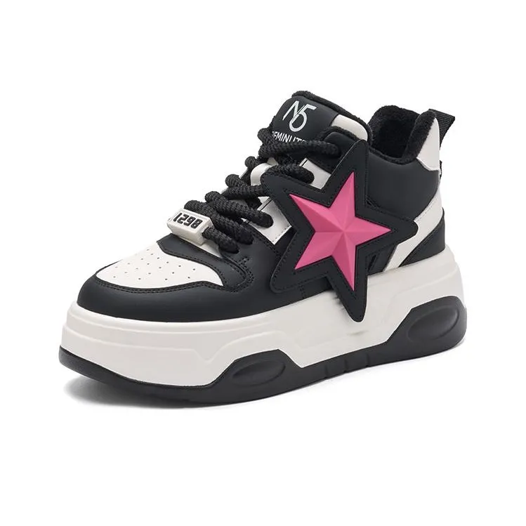 15 MINS Anti Slip Wear Resistant High Top Thermal Skateboard Shoes Women's-1