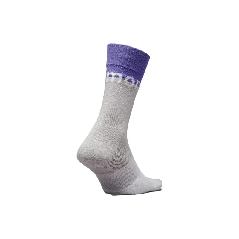 Lululemon TerryToe™ Daily Stride Mid-Calf Socks Men's 1 Pack Dark Lavender/Sea Salt-1