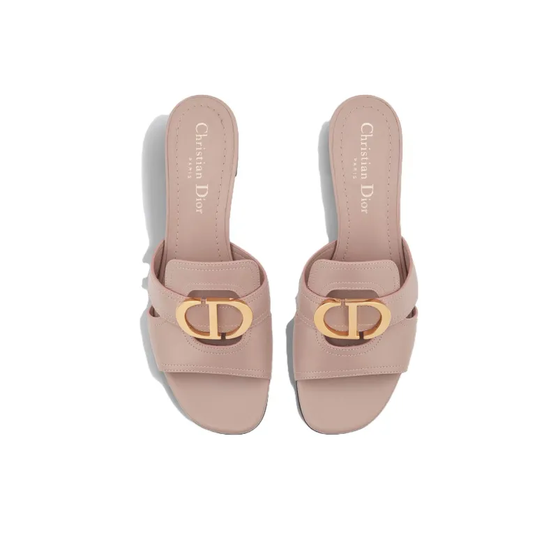 DIOR 30 Montaigne Other Slip-Resistant Slide Slippers 4cm Women's Pink-4