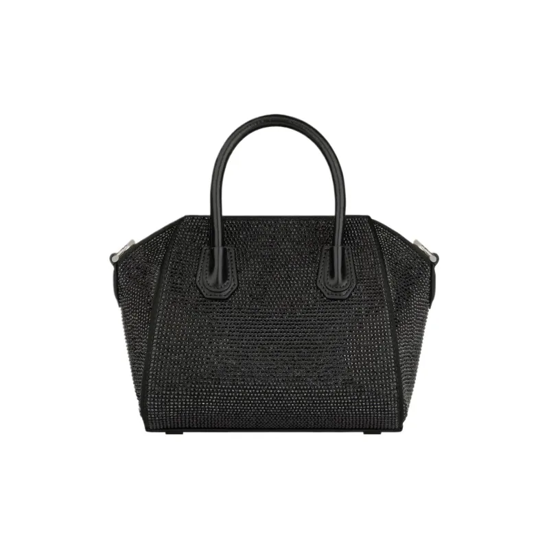 GIVENCHY Antigona Viscose Crossbody Bag, Handbag Mini Women's Black-3