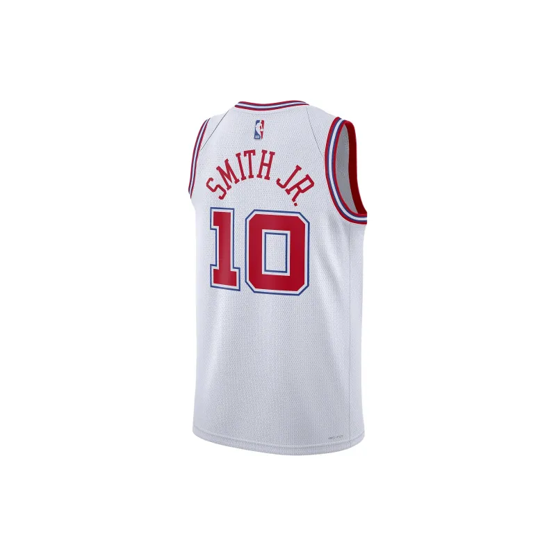 Nike Dri Fit Basketball Jersey SW Fan Edition 23 24 Houston Rockets, Jabari Smith Jr. Size 10 Men's White-1